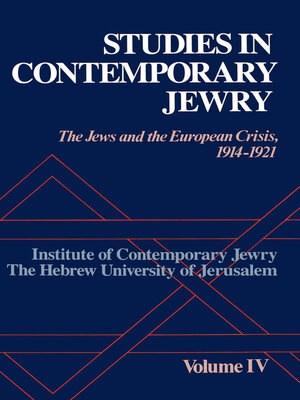 cover image of Studies in Contemporary Jewry